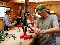 Shotgun reloading at Harlan